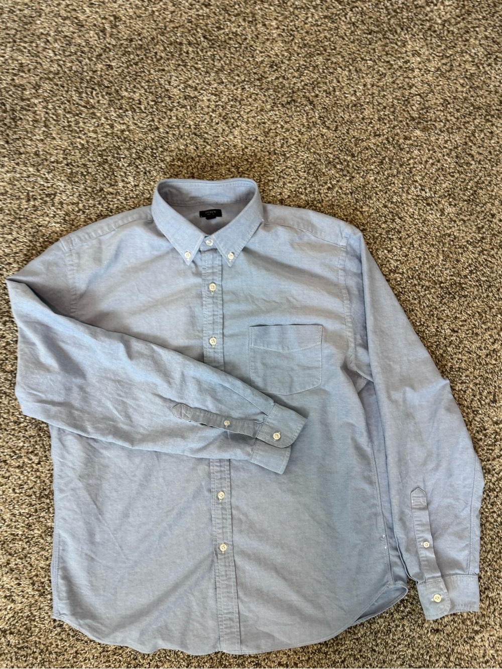 J. Crew Light Blue Button-Down Oxford Shirt